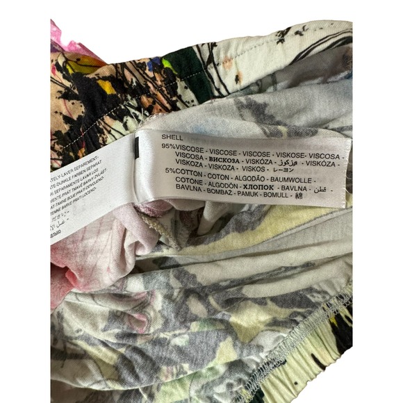 Women's Small Desigual Make Something Good Colorful Boho Abstract Dress - Picture 7 of 9